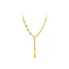 Colliers pour femmes en or massif 18 carats pendentif pour promesse de fiançailles femmes signe chanceux petite barre d'or accessoires bijoux chaînes tendance 240118