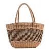 Totes Sac fourre-tout rayé élégant pour une journée à la plage – Parfait pour les femmes ! H24219