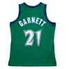 Garnett Timberwolve Kevin Basketball Jersey Minnesotas Latrell Sprewell Stephen Marbury Jr Isaiah Rider Wally Szczerbiak Mitchell 및 Ness Throwback L