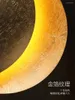ペンダントランプr日食ラグジュアリーゴールドフォイルライトベッドルームベッドサイドバープラネットシャンデリアエルコリドーの装飾