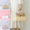 Geschenkverpakking Kristallen Doos PVC Draagbare Transparante Bloemverpakking Bloementas Mooie Verrassing Huwelijksceremonie Cake215S