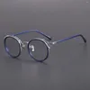 Zonnebril Acetaat Bijziendheid Bril Mannelijke Vrouwen Vintage Ronde Optische Brillen Frame Mannen Anti Blauw Licht Bril op sterkte