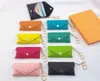 Portachiavi unisex di design Portachiavi con borsa in pelle di moda Mini Portafogli Porta carte di credito con monete 8 colori2153986