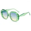 Sonnenbrille Retro Runde Candy Farbe Frauen Trend Designer Männer Einzigartige Sonnenbrille 2024 Mode Niedlichen Design Zubehör Y2k Shades