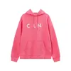 Nouveau sweat à capuche pour hommes femmes coton lettre imprimé sweats à capuche coton célèbre décontracté lâche hip hop coton à manches longues pull dessus chaud vêtements taille s-xl noir blanc rose