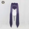 PRE- UWOWO Game Genshin Impact Mona Megistus Cosplay Wig Astral Reflection 90cm Purple Twin Tail Y0913275V