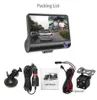 NY CAR DVR 3 -kameror Lens 40 tums streck kamera dubbla lins med bakre kamera videoinspelare Auto Registrator DVRS Dash CAM4496182