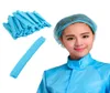 1 bag100 Pcs Disposable Breathable Dustproof Head Cover Cap Hat Hair Net Non Woven Anti Dust Hat Women hair headband accessorie2297300