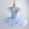 Bühnenkleidung 2024 Blau Schwanensee Ballett Tutu Rock Professionelle Bauchtanz Kostüm Samt Tops Mädchen Ballerina Kleid Kinder Erwachsene