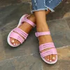 Sandały 2024 Summer Women Fashion Wedge Obcasy miękki dół buty żeńskie platforma eleganckie kliny dla Mujera