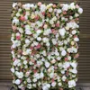 Sztuczne panele ścienne kwiatowe różowe białe hortensje i zielone fałszywe kwiaty gipsophila z wydarzeniem GY857 Dekoracyjne wieńce 268J