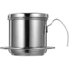 Dinnerware Sets Camping Coffee Makers Stainless Steel Vietnamese Pot Pour Over Dripper Filter Metal Making Accessory