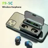 F9-5 TWS Kulaklık Bluetooth 5.1 Kablosuz Kulaklıklar Hifi Stereo Spor Kulakları PS4 Kulaklık Oyuncu İşitme Cihazları Mic Handfree ile