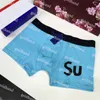 Designer Mans Boxer Shorts Fashion Solid Color Underpants Brand Men Casual Underwear 3del/Lot