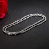 Men Sterling Silver m Twist Rope Chain Necklace Women Diamond Cut Clasp Box 1630 inch Chocker Jewelry Boy Gifts 240123