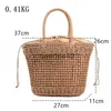 Totes Fasion Borsa a tracolla intrecciata in paglia da donna Beac Basket Borsa da donna di grande capacità e borsa Boemia Raan Sopper Tote ollow OutH24219