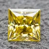 Pedras preciosas soltas cores princesa corte pedras de moissanite VVS1 passou no testador de diamante com relatório GRA