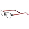 サングラスキューボジューウルトラライトメン眼鏡メガネ女性プラスチックスチールフレーム処方のための男性の眼鏡0 -150 -200