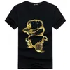 2024 Summer Mens T-shirt Youth Short Sleeved Fashion Cartoon Pattern Trend