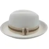 Bérets Pork Pie Brim Hat pour hommes et femmes Fedora Classic Gentleman Round Top British Panama Jazz