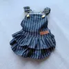 Dog Apparel Puppy Girl Denim Clothes Summer Dress For Dogs Clothing Chihuahua Small Breeds Of Poodle York Pomeranian Pet Skirt164B