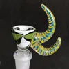 Tazón de 14 mm Tazones de vidrio embriagadores masculinos con mango Bong para fumar Único para pipa de agua Plataformas Dab Herramientas de tabaco Accesorios para fumar al por mayor