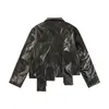 2024SS Mens Coats Fashion Leather Pu Jacket Studk studn jackets