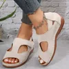 Dress Shoes 2024 Sandals Women Heels For Girls Non Slip Hook Loop Fish Mouth Wedges Beach Open Toe Breathable