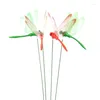 Garden Decorations 12Pcs Artificial Dragonfly Butterflies Decoration Outdoor Simulation Stakes Yard Plant Lawn Decor Stick