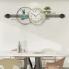 Wandklokken Scandinavisch modern design Stille 3D grote minimalistische klok Art Metal Xenomorph Slaapkamer Horloge Murale Home Decor