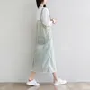 Casual Dresses Women Loose Denim Dress Bleached Ripped Holes Strap Jean Vintage Washed Baggy Cowboy