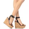 Sandals Sexy Leopard Wedge Summer Ankle Strap Shoes Peep Toe High Platform Cut-out Gladiator Big Size