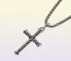 Halsband dy cross halsband designer män kvinnor smycken tråd hänge stil mens45939101081188