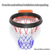 Piłki PU Portable Basketball Net Ramka wewnątrz i na zewnątrz Zdejmowane profesjonalne akcesoria240129 Drop dostawa sportowa Athle Dhjt5