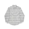 Kvinnor Bluses Designer Shirts Fashion Classic Plaid T-shirt Plus Size Casual Long Sleeve Top doftande vind Silvertråd Woven Plaid Shirt Jacket Loose Shacket