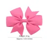 INS 40 colors 3 Inches Kids girls solid bow hairclip colorful ribbon clip baby Hair accessories5158621