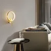 Wall Lamp 2024 Solid Brass Copper Gold Black LED Dimmable Simple Small Bedside Reading Decoration Luxury Light