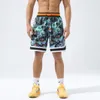 Amerikanische Männer knielangen Vintage Street Reißverschluss Tasche kurze Hosen Designer gedruckt Sport Strand Basketball Shorts Lakeres Plus Größe