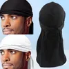 Bandanas Spandex King S Durag Hut Durags Bandanna Turban Perücken Männer Seidige Kopfbedeckung Stirnband SchwarzWeiß Haarschmuck5173689