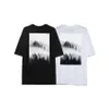 Fashion Brand Fear Cloud Mountain Landscape Print Large Short Sleeved Mens Casual Pullover T-shirt