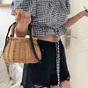 Totes Raan Soulder et sac sac de paille mode panier ig qualité et tissé été Beac femmes haut andleH24219