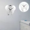 Wall Clocks Mute Tooth-shaped Mirror Clock Modern Dental Clinic Silent Decorative Office Analog Acrylic Hanging