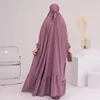 Ubranie etniczne Ramadan Eid Hooded Abaya Dubai Turcja muzułmanin One Piece modlitwa Hidżab Długa Khimar Abayas dla kobiet Islamski Niqab