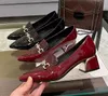 Donna Mocassini con vene di coccodrillo Scarpe con fibbia con strass Vera pelle Bocca bassa Slip-On Punta a punta Tacco grosso casual Scarpe singole