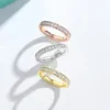 Cluster-Ringe Ton 2,0 mm D VVS1 Moissanit Ehering Ring 925 Sterling Silber Ewigkeit Verlobung für Frauen 2024 Schmuck