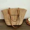 Shoulder Bags New Summer Woven Soulder Bag Women Beac Female Straw Knied andmade Large andbag Purse Travel Tote Underarm bolsa femmeH24219