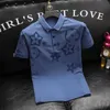 Men's Plus Tees & Polos Designer Brand Short Sleeve Polo Shirt Slim Fashion Summer Lapel T-shirt Loose Large Solid Color Versatile Trend Top HLO7