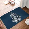 Mattor Vintage Nautical Anchor Doormat Anti-halk Kök Badrumsmatta sovrum Dörrgolv Entré Mattan Mattor