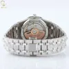 Quadrante arabo di alta qualità antico ghiacciato VVS Clarity Moissanite orologio con diamanti tempestato di lusso in acciaio inossidabile per uomo