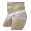 Mutande Intimo da uomo Slip bikini in rete trasparente Slip rigonfio Moda Slip a vita bassa Intimo sexy lingerie